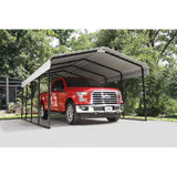 Arrow 12-ft W x 20-ft L x 7-ft H Eggshell Metal Carport